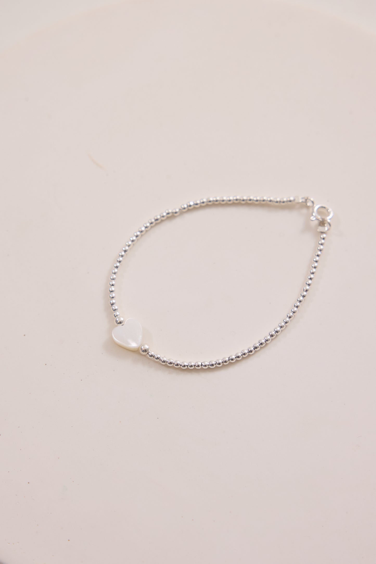 Ira Pearl Heart Bracelet - Silver