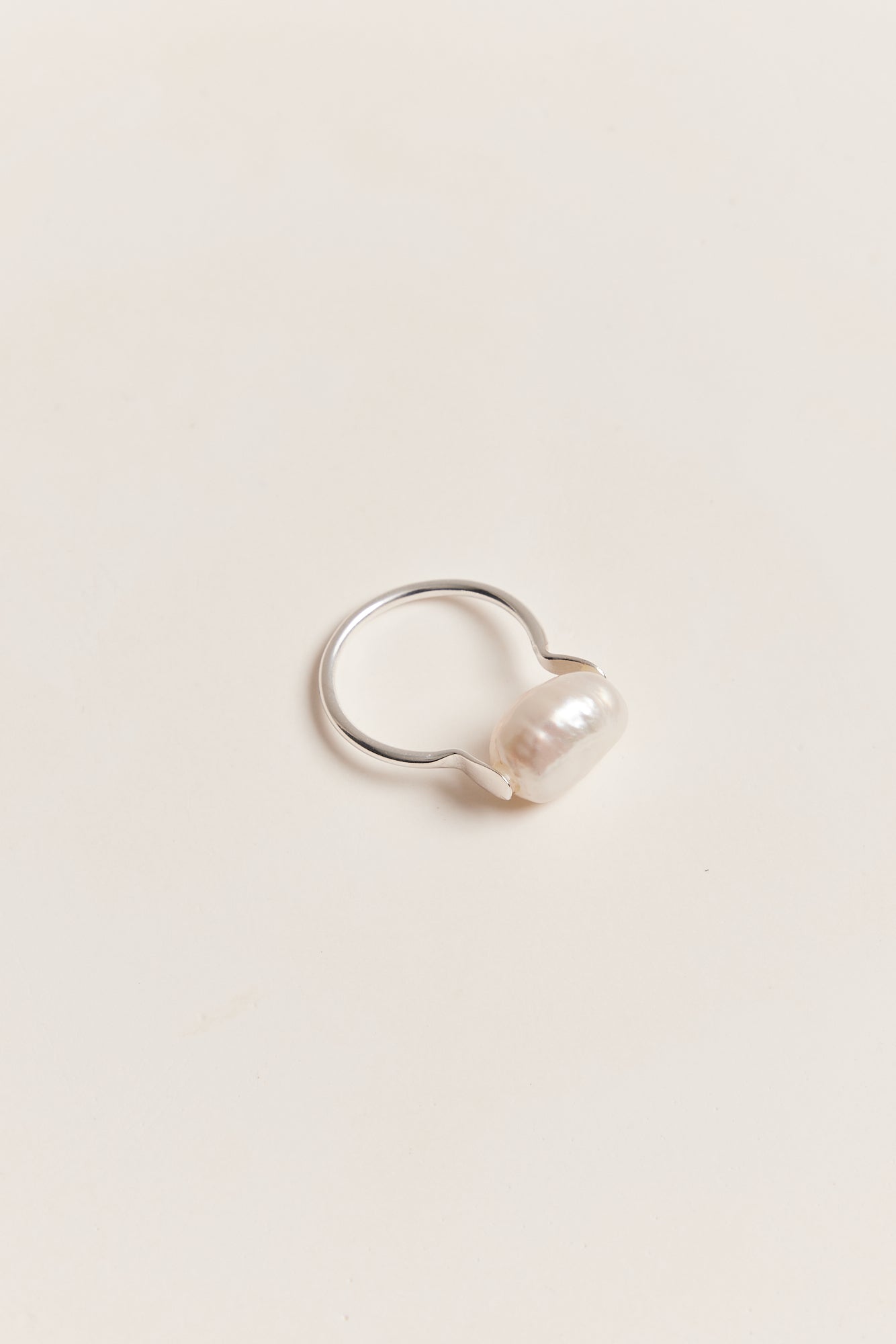 Esme Pearl Ring Silver