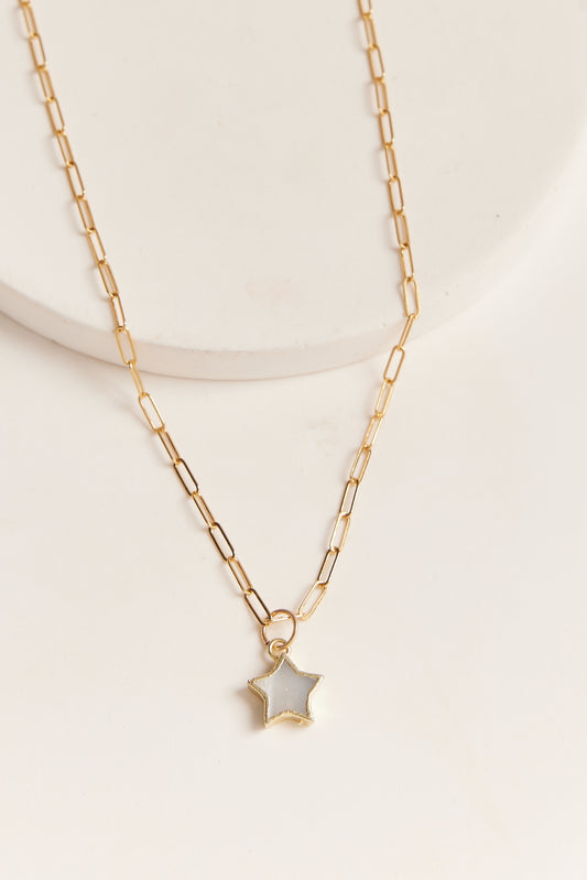 Ana Star Necklace Gold