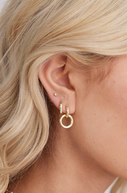 Jena Hoop Earrings Gold