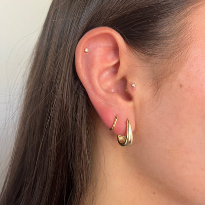 Ada Hoop Earrings Gold