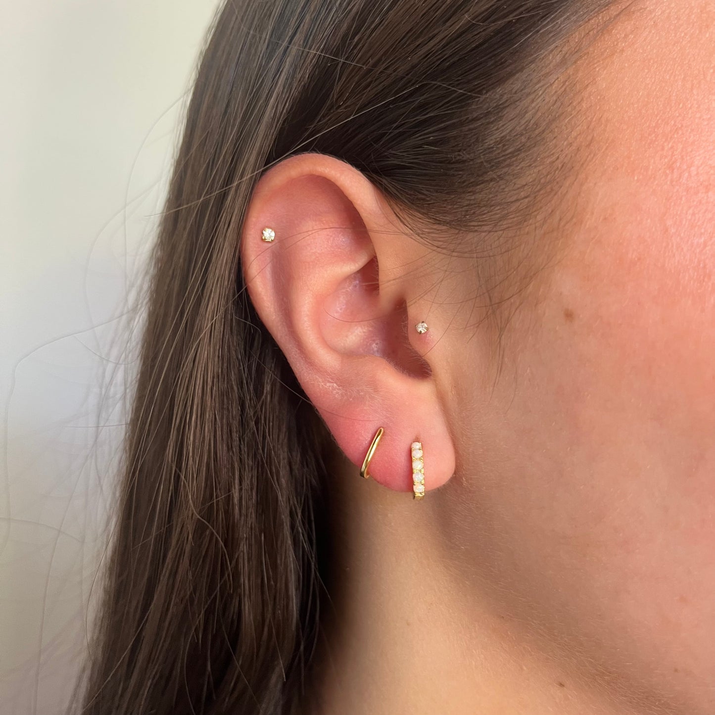 Astrid Huggie Earrings Gold