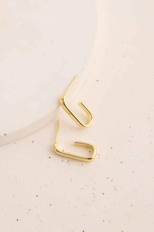 Abagail Stud Earrings Gold