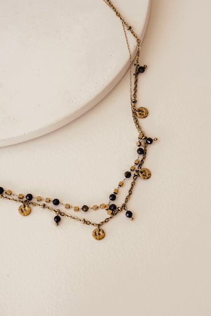 Gianna Necklace - Brown