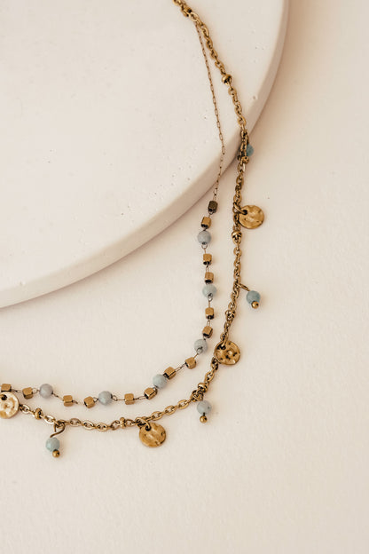 Gianna Necklace - Aqua