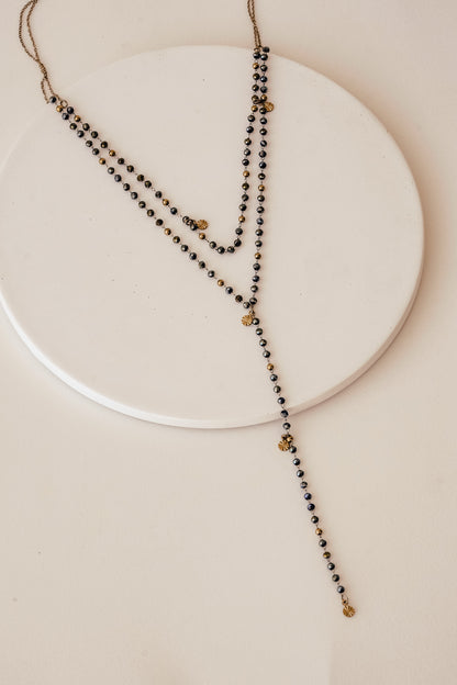 Elena Beaded Y Necklace