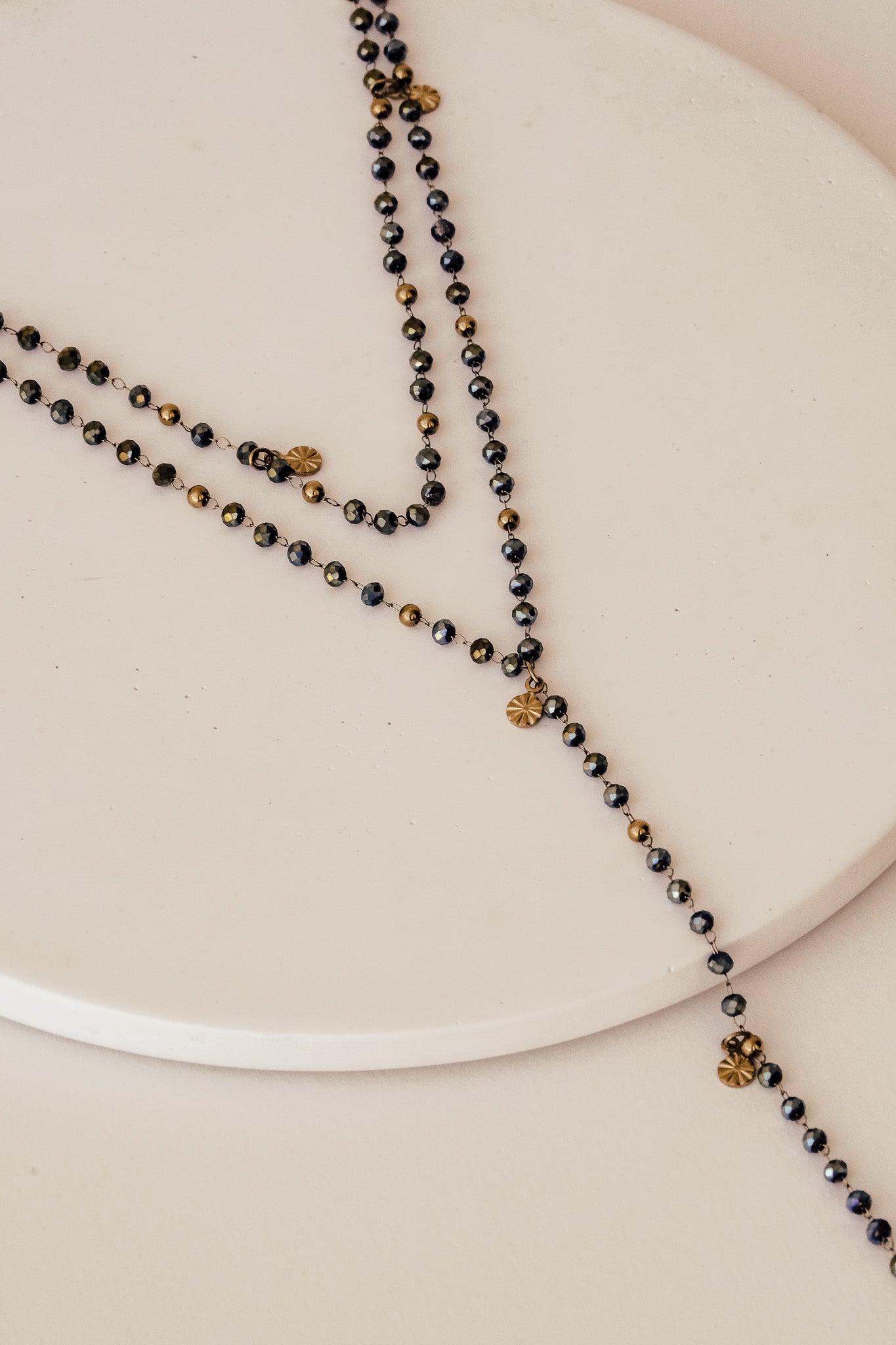 Elena Beaded Y Necklace