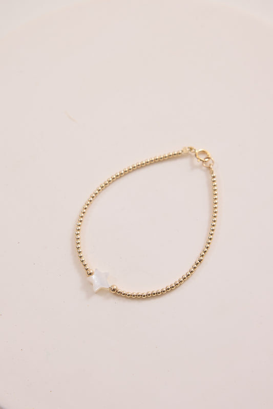 Noor Pearl Star Bracelet - Gold