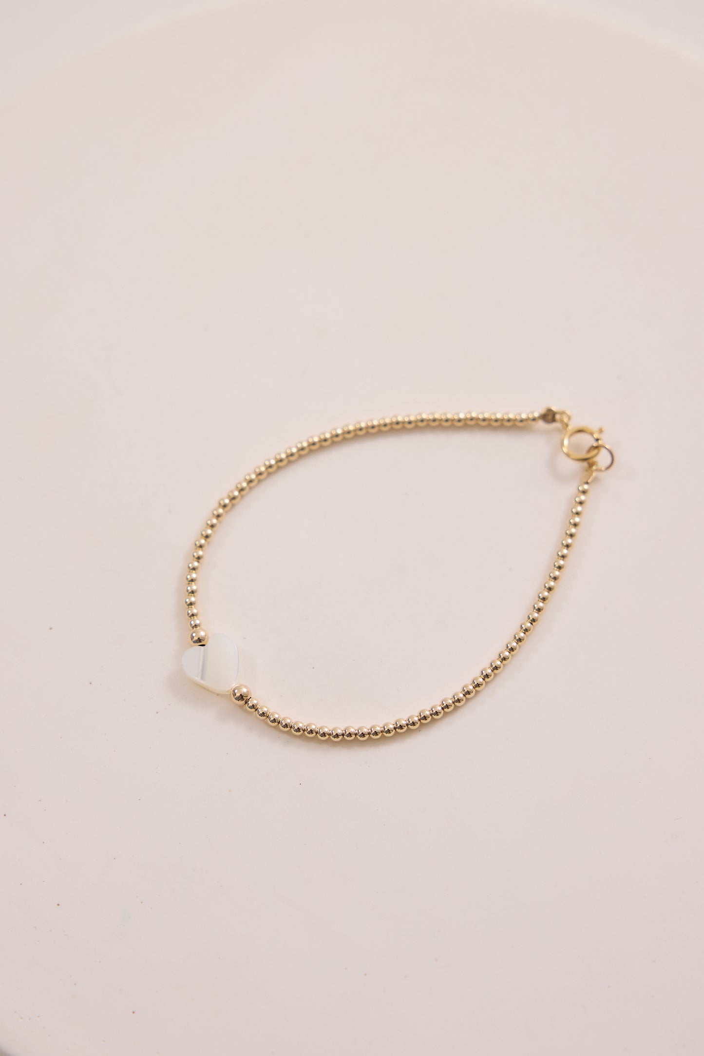 Ira Pearl Heart Bracelet - Gold