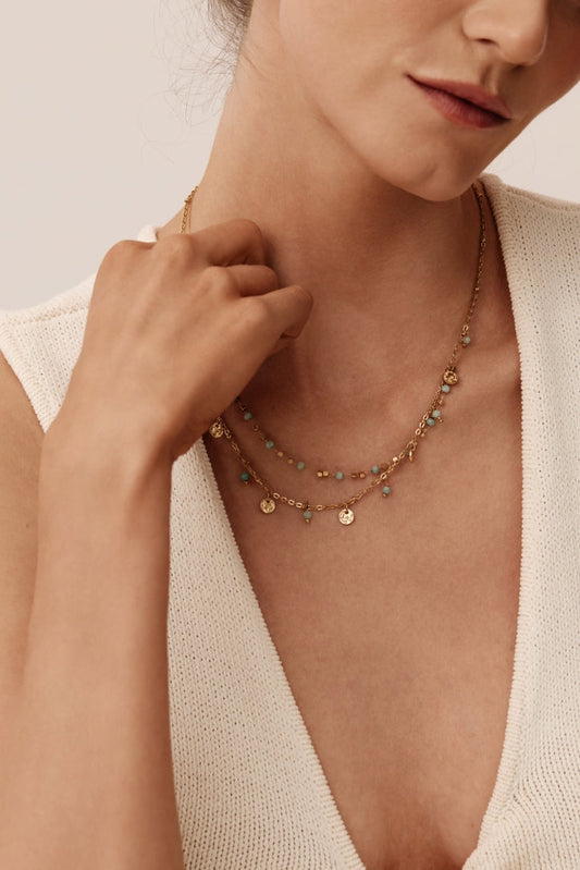 Gianna Necklace - Aqua