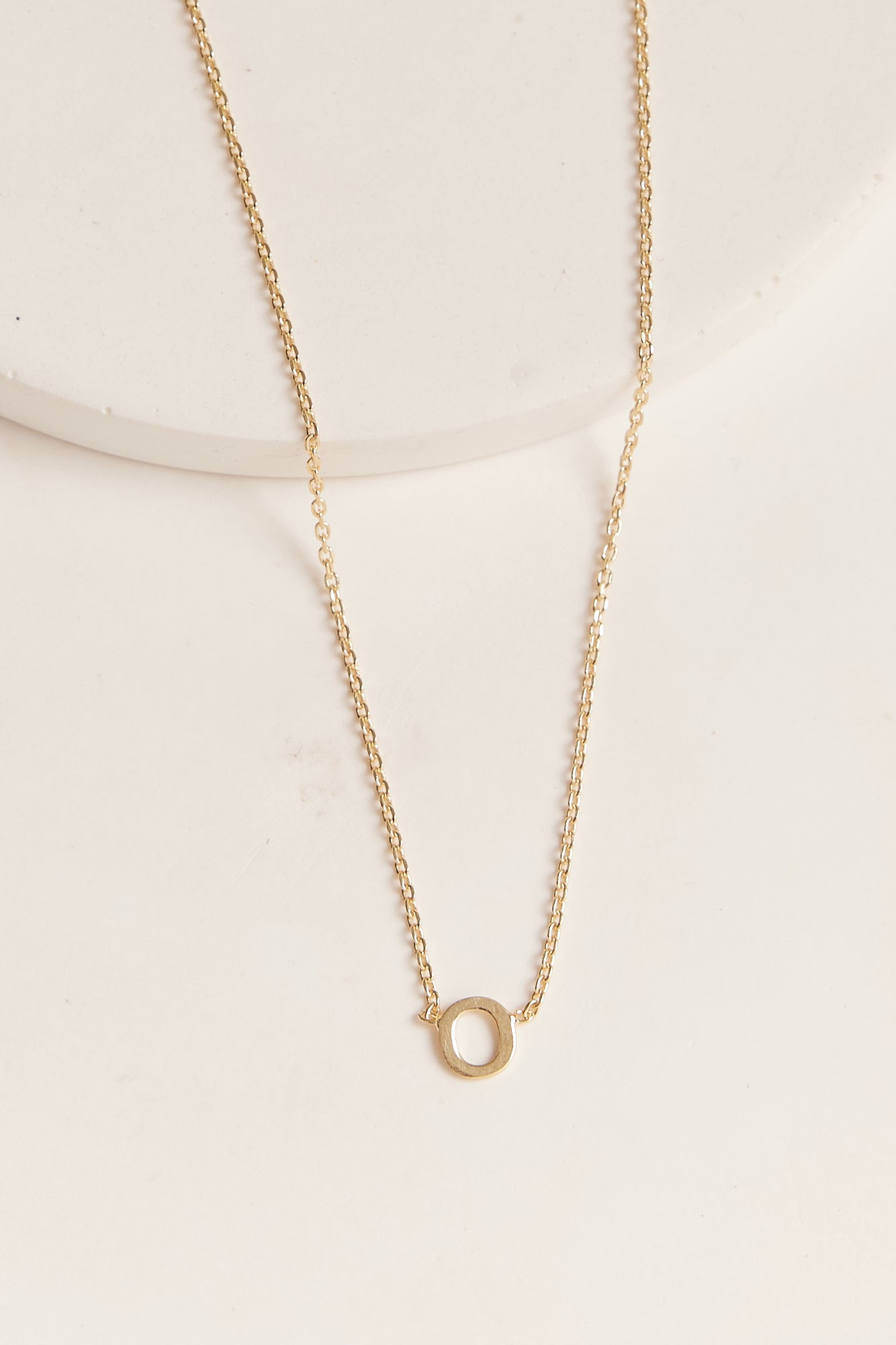 Little Letter Necklace Gold