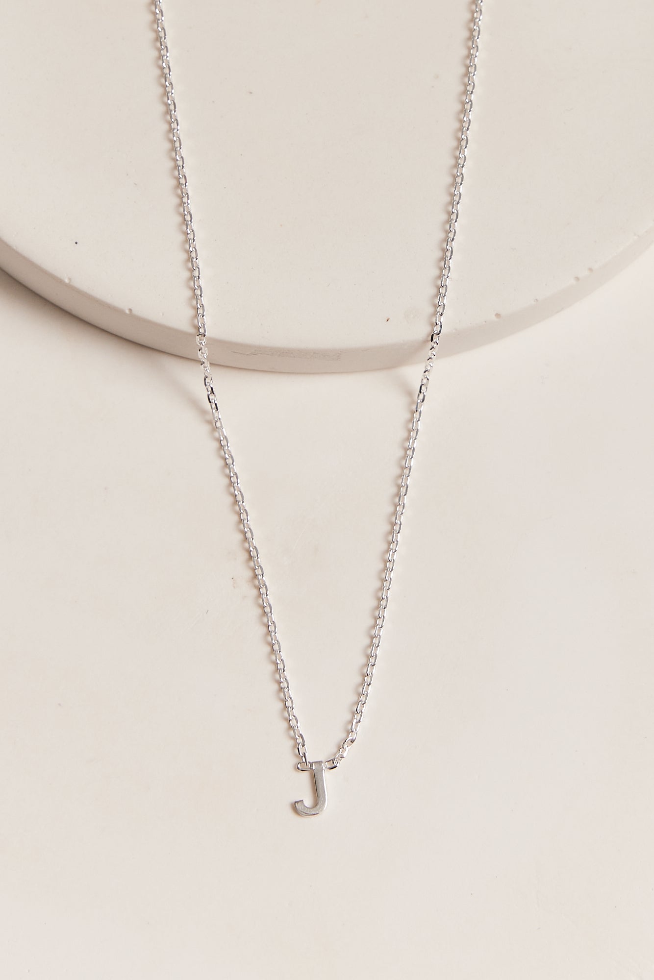 Sterling silver store j necklace