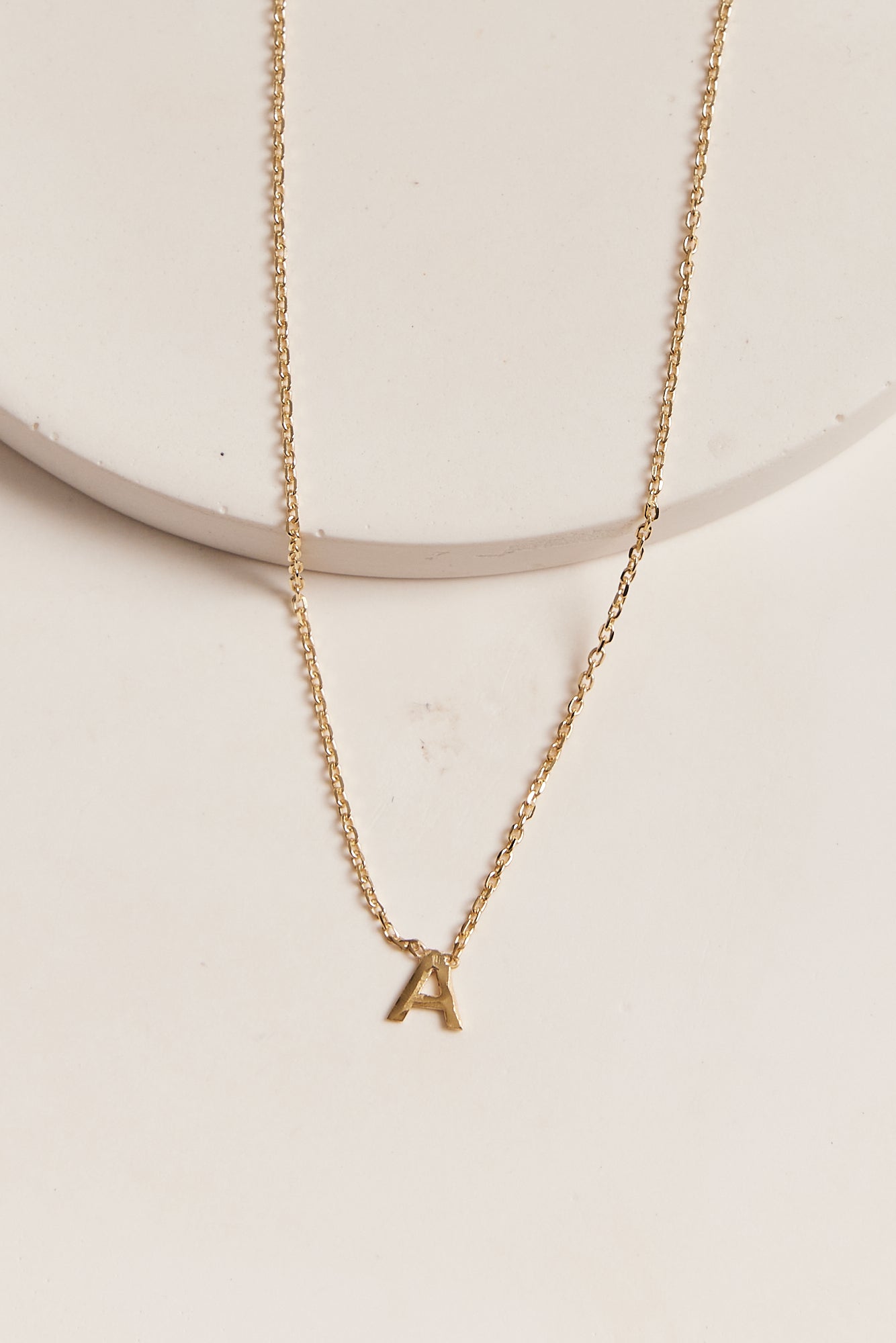 Dainty Initial Necklace – Linen and Thread Boutique