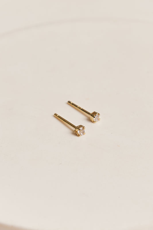 Lena Stud Earrings Gold