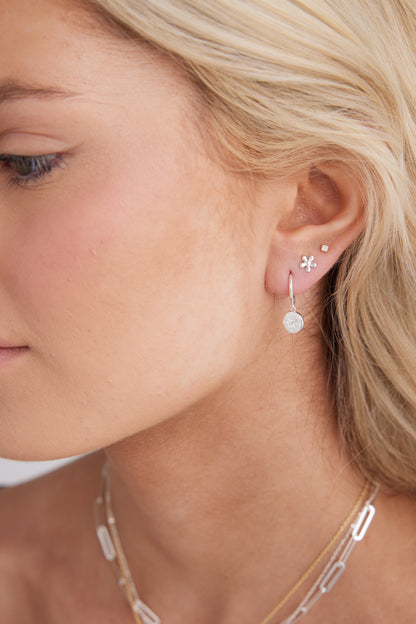Lena Stud Earrings Silver