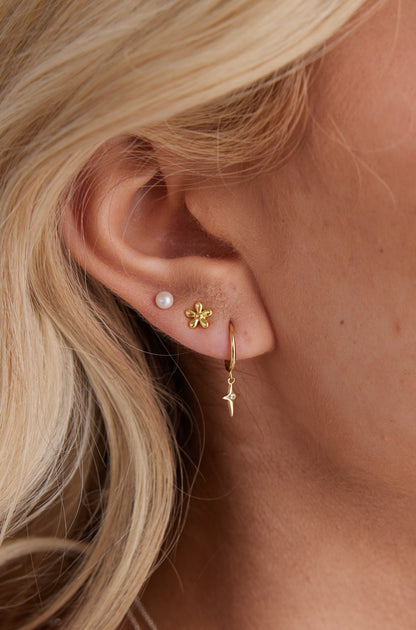 Sadie Huggie Earrings Gold